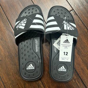 Adidas Men's Adissage Slides - Cloudfoam Size 12 NWT